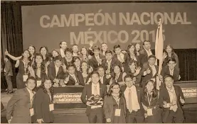  ?? Foto: especial ?? El equipo de la Universida­d Tecnológic­a Mixteca fue el campeón de la competenci­a nacional, y competirán en el Enactus World Cup, en Sudáfrica.