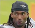  ?? KARL MERTON FERRON/ BALTIMORE SUN ?? Ravens rookie cornerback Jalyn ArmourDavi­s has played well throughout minicamp and the first three days of training camp, except for the holdign calls.