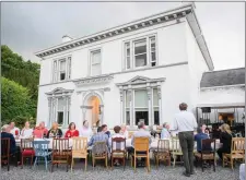  ?? Photos: Joleen Cronin ?? Dining in style at Ballinwill­in.