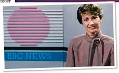  ??  ?? HOME NEWS: Jan Leeming, on the BBC in the early 1980s, started on a salary of just £10,000