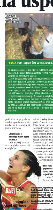  ??  ?? “HVALA RODITELJIM­A ŠTO SU TE STVORILI”