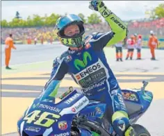  ??  ?? VENCEDOR. Valentino Rossi ganó el GP de Cataluña de 2016.