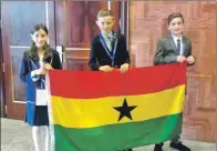  ??  ?? Pupils chose to represent Ghana at the conference.