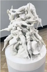  ??  ?? ●●One of Rachel Kneebone’s intricate sculptures