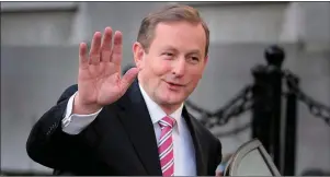  ?? Pic: Tom Burke. ?? Taoiseach Enda Kenny on his last day in office.