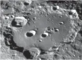  ??  ?? Waterhole: A crater on the moon