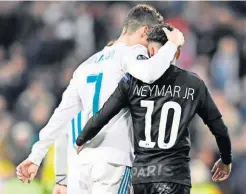  ??  ?? Neymar quiere alcanzar los niveles de Cristiano y Messi, pero...