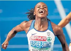  ??  ?? Dina Asher-smith is still preparing for Tokyo games.