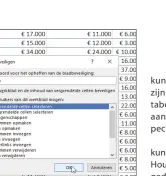  ??  ?? Zodra je een blad hebt beveiligd, zijn de formules niet meer herkenbaar. Met een wachtwoord voorkom je dat de functies weer worden getoond.