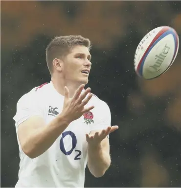  ??  ?? Owen Farrell faces a major test against the in-form New Zealanders at Twickenham today.