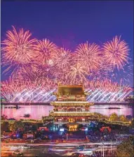  ??  ?? Stunning fireworks produced in Liuyang, Changsha, are used at various galas and festivals around the world.