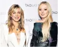  ??  ?? Tiffany Trump, right, with her mother, the actress Marla Maples