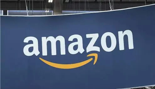  ?? ?? The Amazon logo is photograph­ed at the Vivatech show in Paris.