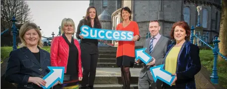  ??  ?? At the launch of the “Fuelling Ambition: Steps to Success” North West roadshow are: L- R Caroline Gordon, Network Ireland; Marian Harkin MEP; Ana Faye, Ana Faye Handbags; Bernie Butler, Good4U; Liam Kiely, LEO Sligo and Carole Brenan, Enterprise Ireland.