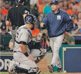  ?? | GETTY IMAGES ?? Yankees manager Joe Girardi’s contract expires at the end of the month.