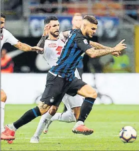  ?? FOTO: EFE ?? Mauro Icardi El ex azulgrana es el capitán y la figura del Inter de Milán