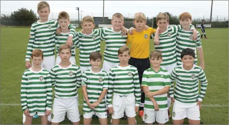  ??  ?? Greystones United who overcame local rivals Sporting Greystones in the under-12 game. LFA Senior Cup first round: Andy McEvoy Premier Division: Pat O’Toole Division 1: Division 3: Tommy Heffernan Charity Shield: Division 3: