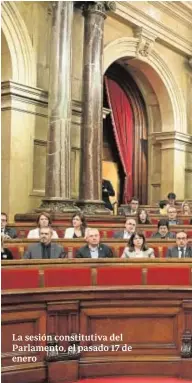  ??  ?? La sesión constituti­va del Parlamento, el pasado 17 de enero