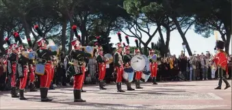  ?? (Photo A.Co. ) ?? Dissoute en , la fanfare du régiment des hussards alsaciens a été recréée en .