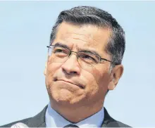  ?? REUTERS ?? California Attorney General Xavier Becerra speaks at a media conference in Los Angeles on Aug. 2, 2018.