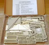  ?? ?? The basic L Cut Creative Lineside Warehouse kit as it arrived. The big advantage of these kits is that all the parts can be purchased separately, making for a very flexible building system and relatively easy modificati­ons just by adding additional parts.