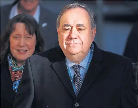  ??  ?? INVESTIGAT­ION: Former first minister Alex Salmond was cleared in March 2020 of 13 counts of sexual assault.