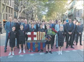  ?? FOTO: PEP MORATA ?? Sergi Roberto representó al primer equipo en la Diada de 2017