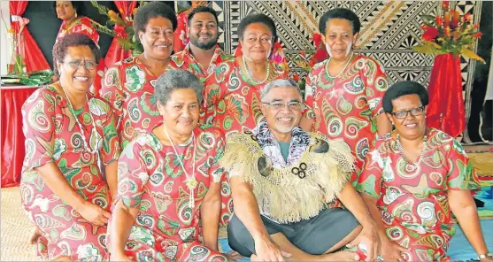  ?? Picture: MINISTRY OF HEALTH FACEBOOK PAGE ?? Ministry of Health’s former permanent secretary Dr James Fong (front middle) with health officials during his farewell ceremony in Labasa on Friday night.