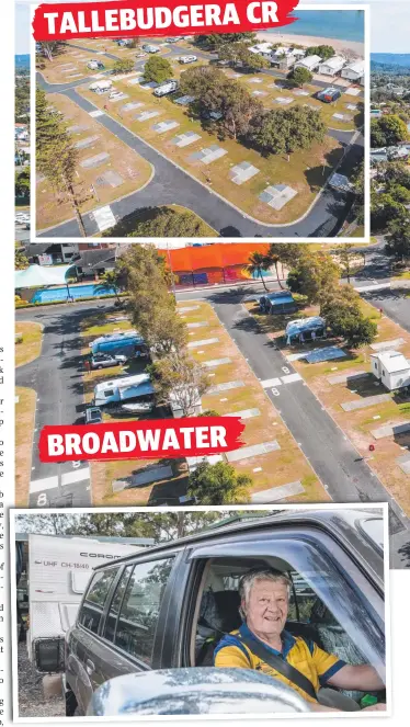  ?? Pictures: JERAD WILLIAMS ?? John McNamara, secretary of the Gold Coast Caravan Club, says the COVID-19 pandemic has had an enormous impact on caravan parks and the wider tourism industry.