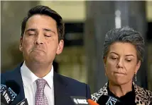  ?? ROSS GIBLIN/STUFF ?? National Party leader Simon Bridges and deputy Paula Bennett.