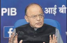  ?? PTI ?? Union finance minister Arun Jaitley at a press conference in New Delhi on Wednesday.