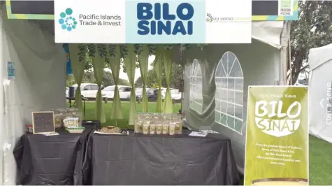  ??  ?? Bilo Sinai stall in Auckland during the Pasifika Festival