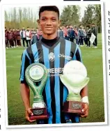  ??  ?? SILVER LINING: Diallo wins awards at Italian club Boca Barco