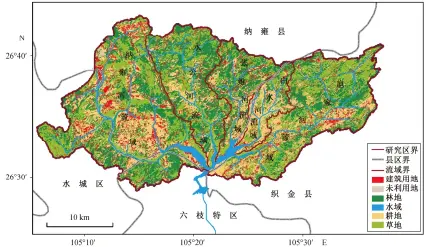  ?? ?? 图 1 平寨水库流域土地利用­类型Fig. 1 Land use type diagram in Pingzhai Reservoir Basin