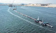  ?? FOTO: DPA ?? Das Reinigungs­system „The Ocean Cleanup“vor San Francisco.