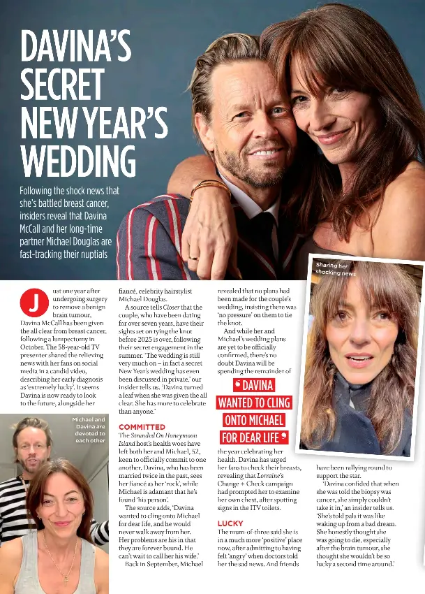 Davina’s secret New Year wedding PressReader