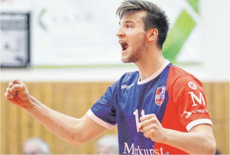  ?? FOTO: IMAGO ?? Heute: Julian Zenger, Libero der United Volleys Rhein-Main, will mit seinem Team ins Finale um die deutsche Meistersch­aft.