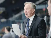  ?? MICHAEL BELL ?? Regina Pats head coach John Paddock has his team in the Western Hockey League final for the first time since 1984. The Pats will take on the Seattle Thunderbir­ds starting Friday in Regina