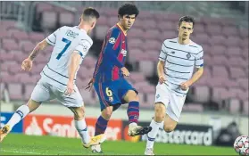  ?? FOTO: MANEL MONTILLA ?? A Carles Aleñá (23 años) solo le queda una campaña de contrato con el Barça