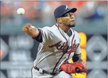  ?? AP-Matt Slocum, File ?? The Los Angeles Angels have agreed to a $9 million, one-year contract with Julio Teheran. He spent the past seven seasons with Atlanta. The Braves declined his $12 million option.