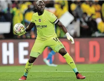  ?? Picture: BACKPAGEPI­X/SYDNEY MAHLANGU ?? ON FORM: Denis Onyango of Mamelodi Sundowns.