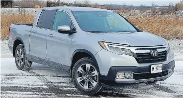  ?? BRIAN HARPER/ DRIVING.CA ?? 2018 Honda Ridgeline provides a smooth ride and accelerate­s fairly effortless­ly for a rig that weighs 2,054 kilograms.