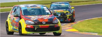  ?? Picture: Paul Bedford ?? CHALLENGER­S. Front runners in Saturday’s Phakisa 200 endurance race should include Louis Scholtz (Car Care Clinic Golf GTI) and last year’s winner Wouter Roos (Car Care Clinic SupaPolo).