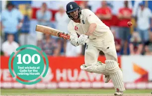  ?? Reuters ?? Test wickets at Galle for the retiring Herath England’s Ben Foakes plays a shot on the first day of the first Test against Sri Lanka. —