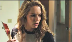  ?? Universal Pictures / Associated Press ?? Jessica Rothe in a scene from "Happy Death Day."