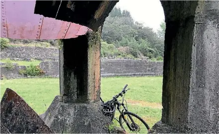  ?? ROB STOCK ?? Parked up to explore the ruins of the Victoria Battery where gold was extracted from ore.