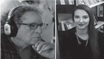  ??  ?? Le cinéaste algéro-néerlandai­s, Karim Traïdia, et la romancière algérienne, Hanane Boukhelala