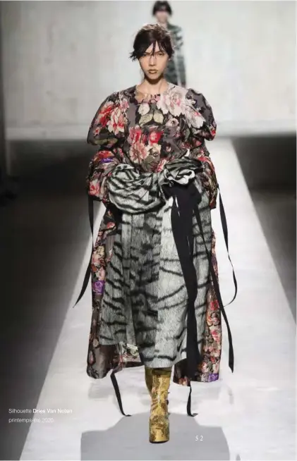  ??  ?? Silhouette Dries Van Noten printemps-été 2020.