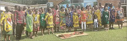  ?? (Pics; Sithembile Hlatshwayo) ?? Students from the Eswatini College of Theology and their lecturers following discussion­s on mental health issues.