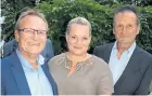  ?? [ beigestell­t] ?? Unter den Gästen: E. Müller, H. Mayer und R. Lainer.